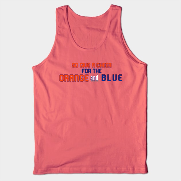 Orange and Blue Tank Top by Pretty Good Shirts